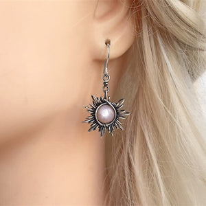 Bohemian Vintage Sun Moon Earrings