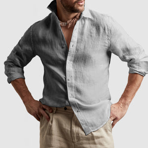 Gentleman's Casual Cotton Linen Shirt