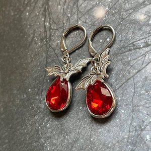 Ruby Dropping  Earrings