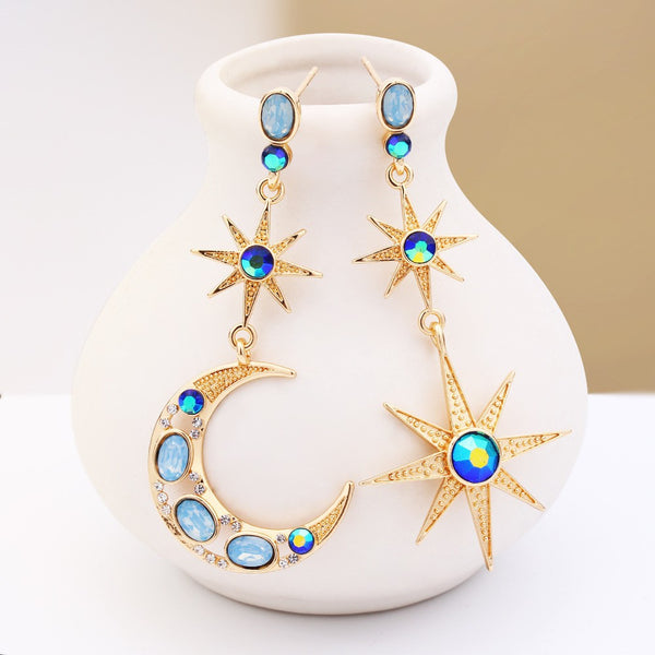 Star Moon Earrings