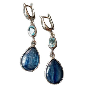 Blue Gemstone Earrings