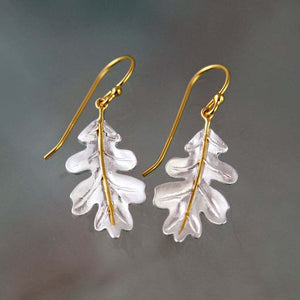 Banana Leaf Silver Earrings