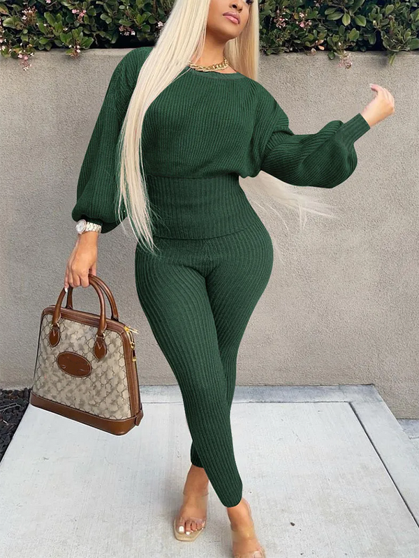 Knit Sweater & Legging Pants Set