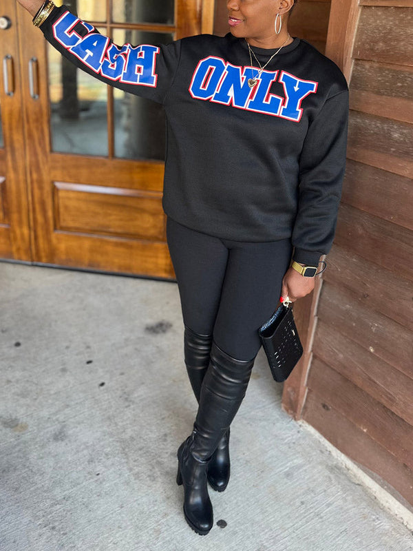 Letter Graphic Sweatshirt