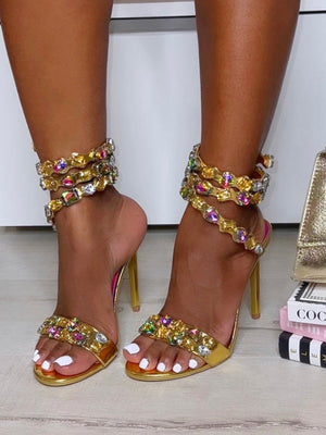 Gems Embellished Heels