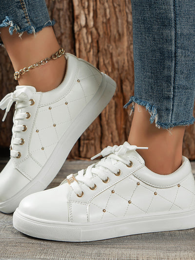 Round Toe Casual Flat Sneakers