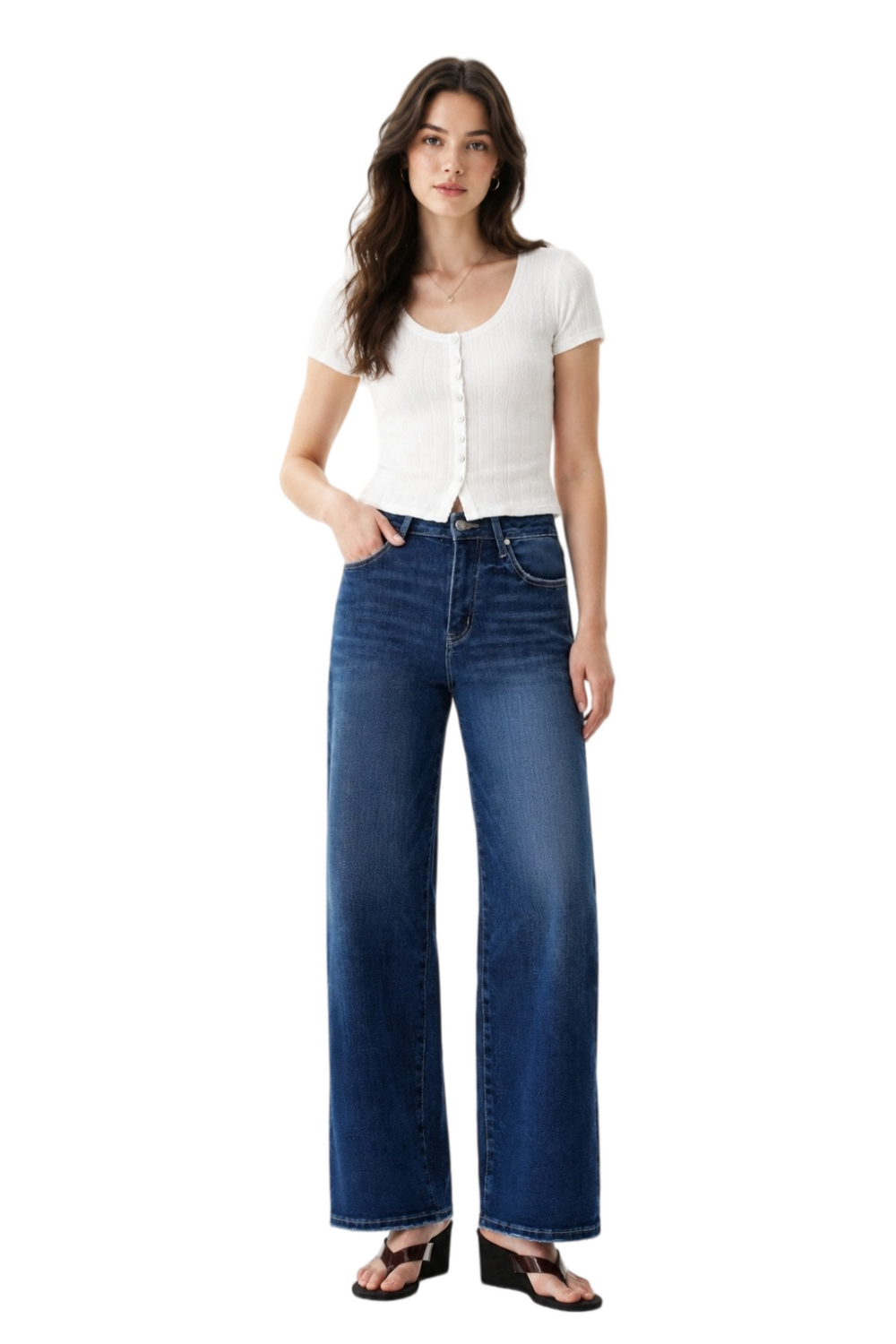 ONESO Versatile High Rise Straight Jeans
