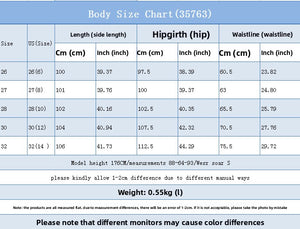 35 #Spot-35763 #Amazon Cross-border Women's Clothing European and American INS Trend Skinny Ripped Straight Denim Trousers