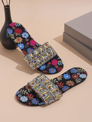 Metal Rhinestone Slides