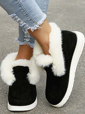 Plush Fur Warm Suede Boots