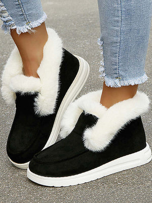 Plush Fur Warm Suede Boots